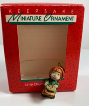 Vintage 1988 Hallmark Keepsake Miniature Christmas Ornament Little Drummer Boy - $14.84