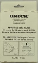Oreck Advanced HEPA Filter for Housekeeper Compact Canister Models BB1000 &amp; BB11 - £18.61 GBP