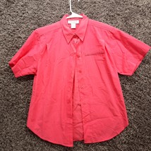 VTG Petite Sophicate Blouse Women Medium Pink Button Up Shoulder Padded ... - $7.76