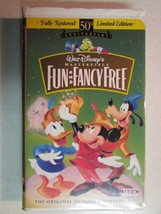 Walt Disney Fun And Fancy Free 50th Anniversary Ltd Edition Ntsc Vhs Video Oop - £3.10 GBP