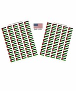 100 Palestine Flag Stickers; 1.5" x 1" Self Adhesive Flag Scrapbook Stic... - $10.95