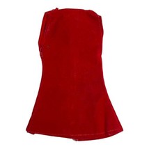 Vintage Barbie Handmade Sleeveless Mod Era Full Zip Up Red Dress Handmade - £14.69 GBP