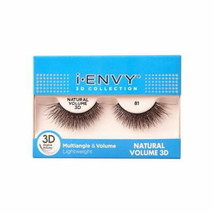 KISS i-ENVY 3D Collection Natural Volume Eyelashes, Style 81, 1 Pair - $8.99