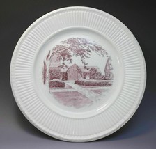 Wedgwood Etruria Plate Old College University Delaware Mulberry Porcelain - $18.81