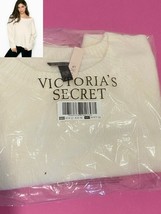 New Victoria&#39;s Secret Cream Slouchy Fuzzy Pullover Size L - £47.94 GBP