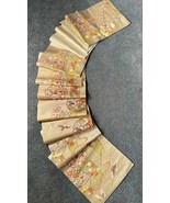 Luxury Japanese Kimono Fabric pure Silk Sash Belt, Snowflake and auspici... - $2,311.00 MXN