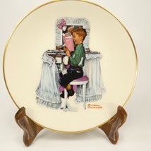 Dear Diary Norman Rockwell Plate Gorham Fine China Danbury Mint 1978 FJ1P - $8.95