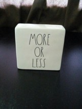 Rae Dunn Paperweight - More or Less, Less Is More Ceramic Paperweight - £8.80 GBP
