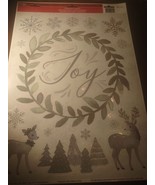 Window Clings Christmas &quot;Joy&quot; With Many Other Window Clings-1 Pk.-NEW-SH... - £12.44 GBP