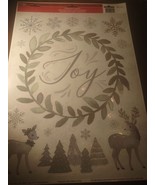 Window Clings Christmas &quot;Joy&quot; With Many Other Window Clings-1 Pk.-NEW-SH... - €13,89 EUR