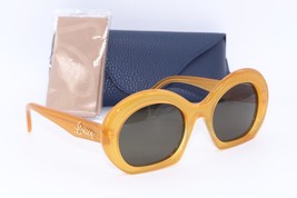 New Loewe Lw 40077I 39N Honey GOLD/GREEN Lenses Authentic Frame Sunglasses 54-21 - £206.17 GBP