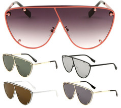 Luxury Xl Oversized Shield Aviator Sunglasses Retro Elegant Designer Hip Hop Vtg - £7.13 GBP