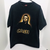 Vintage Zion Johnny Cash Shirt Mens Large Black Orange 2004 Y2K Country - $19.70