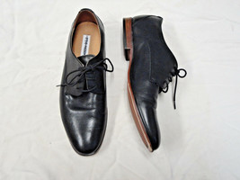 Steve Madden black leather oxford style shoe    Size 11 1/2 - $43.00