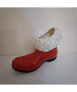 Santa&#39;s Boot Ceramic Mold Atlantic Planter Candy Cane Plant Holder Decor... - €37,09 EUR