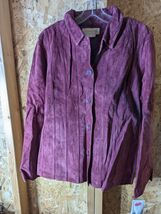 Margaret Godfrey size 12 genuine leather jacket with polyester lining - $69.29