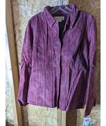 Margaret Godfrey size 12 genuine leather jacket with polyester lining - $69.29