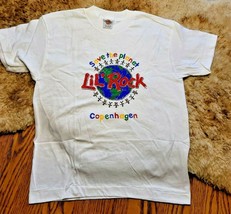 Vintage Youth &quot;Save The Planet&quot; Lil&#39; Rock Copenhagen T-Shirt Size Youth Medium - $39.59