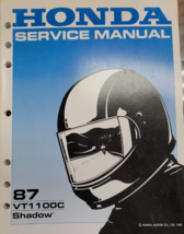 1987 Honda VT1100C SHADOW Service Shop Repair Manual 61MM800 - £23.69 GBP
