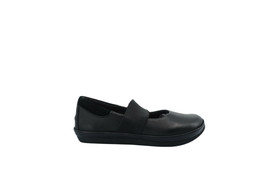 [01531] Clarks Elza Brook Girls Kids Black Leather Ballerina Ballet Shoes - £29.95 GBP
