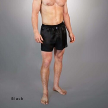 One Linda Hartman Men&#39;s 100% Pure Silk Boxers Size XX-Large Black - £26.63 GBP