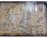 Lord Of The Rings Middle Earth Poster 36&quot; X 24&quot; - £43.49 GBP