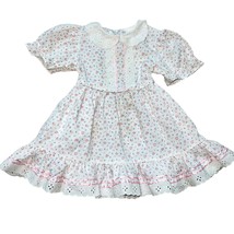 Vintage 1970s Winnie the Pooh 2T Girls Dainty Floral Full Circle Dress - £42.15 GBP