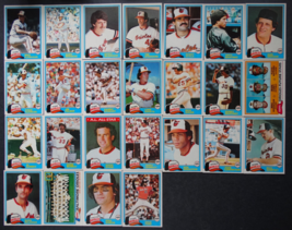 1981 Topps Baltimore Orioles Team Set of 25 Baseball Cards - $8.00