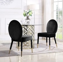 Iconic Home Leverett Dining Chair, Set Of 2, Modern Contemporary, Black, - £330.12 GBP