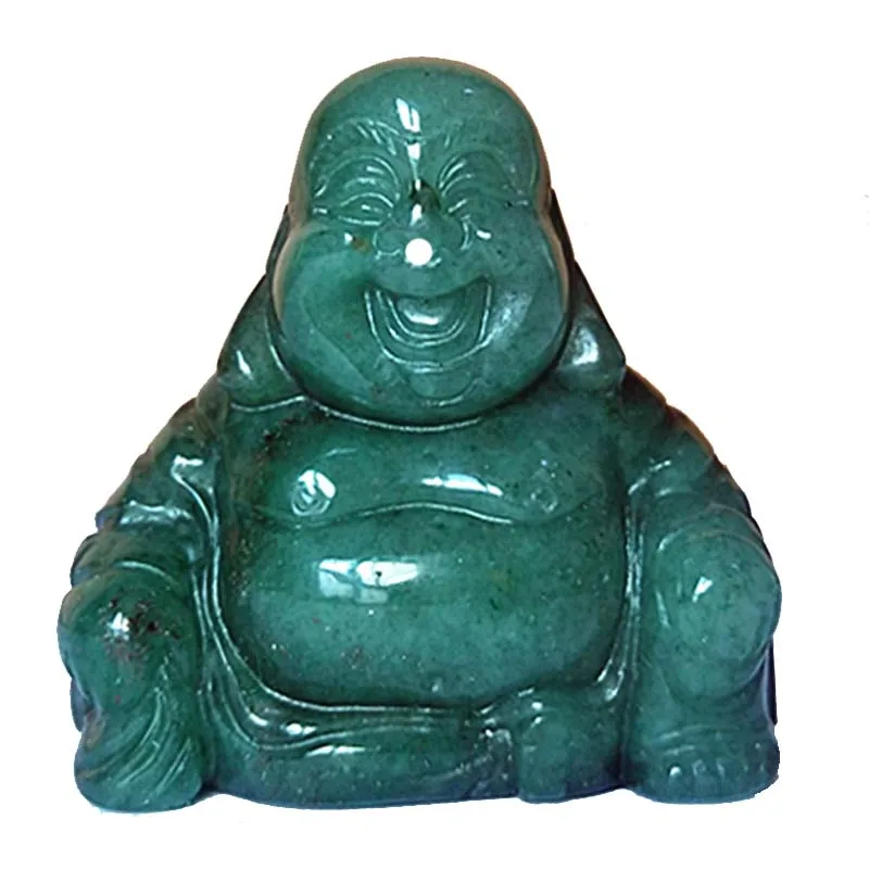 Natural stone crystals figurine  feng shui home decor Happy Buddha buda statue - £18.18 GBP+
