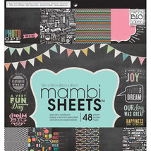 Me &amp; My Big Ideas Sheets Cardstock Pad 12 x 12 in. Chalkboard - £38.86 GBP