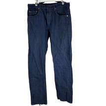 Levis 505 Mens Original Fit Jeans 34x32 100% Cotton Mid-Rise Blue - $23.03