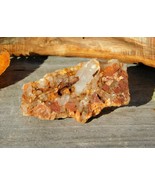 Clear Quartz Crystal Cluster Vein with Orange Iron Amplify Healing Energ... - €24,02 EUR