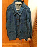 VELVET HEART, Women&#39;s Denim Chore Jacket, 3 Pockets, Metal Buttons, Size... - £16.55 GBP