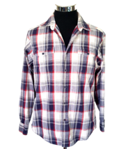 Dockers Shirt Men&#39;s Size Medium Multicolor Plaid Button Front Classic Fi... - £12.76 GBP