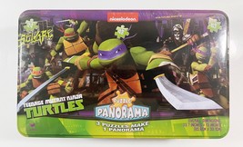 Nickelodeon Teenage Mutant Ninja Turtles 3 in 1 Puzzle Panorama Tin Box NEW - $19.34