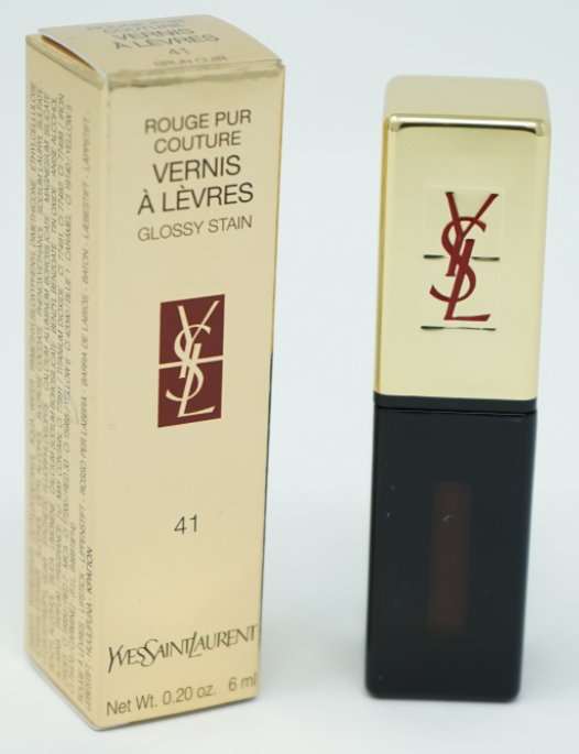 Yves Saint Laurent Rouge Pur Couture Vernis A Levres #41 Brun Cuir 6 ml - $21.95