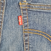 Boy's Youth Levi's Signature Dark Wash 5-Pocket Blue Jean Denim Sho... image 6