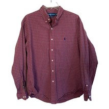 Vintage Ralph Lauren Polo Shirt Tartan Plaid 17 34 x 35 Long Sleeve Button Down - £19.33 GBP