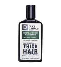 Duke Cannon News Anchor 2-In-1 Hair Wash Tea Tree 10 oz - £11.58 GBP