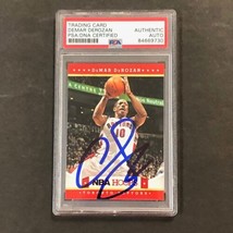 2012-13 NBA Hoops #31 DeMar DeRozan Signed Card PSA Slabbed Raptors - £105.54 GBP