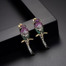 Asymmetric Luxury Designer Phoenix Drop Dangle Earring for Women Gift pendientes - £19.46 GBP