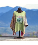 Yellowstone Ladies Upcycled Poncho / Ruana / Boho Style - $63.00
