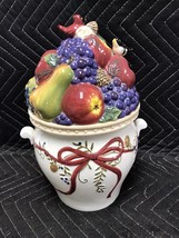 BELLA CASA by GANZ Cookie Jar Fruit Birds Bowl - $11.88