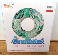 Pool Candy Tropical Palms Large Green Leaves Pool Tube, 42&quot; Wide - £15.68 GBP