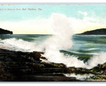 Surf Crashing À Balance Rock Barre Port Maine Me Unp DB Carte Postale U13 - £2.43 GBP