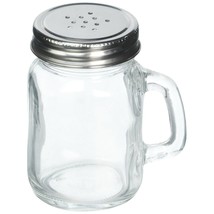 Tablecraft Small Glass Mason Shaker with Metal Lid, 5-Ounce, Clear - $10.99