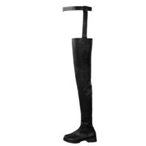 Women&#39;s Black Sexy Long Boots Women Over Knee Boots Leather High Quality Shoes F - £76.09 GBP