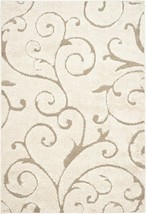 Sg455 Scrolling Vine Graceful Swirl Textured Non-Shedding Living Room Bedroom - £107.54 GBP