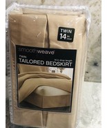 ShipN24hours.New-Bed Bath &amp;  Beyond SmoothWeave Twin Tailored Bedskirt. - £38.10 GBP